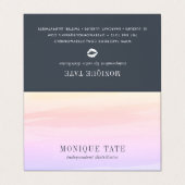 Pastel Waterverf Lip Distributeur Tips & Tricks Visitekaartje (Buitenkant ongevouwen)