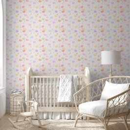 Pastel waterverf macaron patroon behang