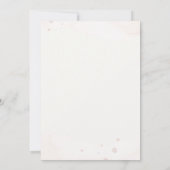 Pastel Waterverf Moderne bruiloft Kaart (Achterkant)