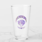 Pastel Waterverf Moon Possum Glas (Voorkant)