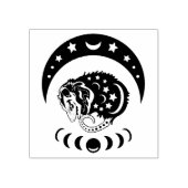 Pastel Waterverf Moon Possum Rubberstempel (Afrduk)