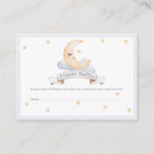 Pastel Waterverf Moon & Stars Luier Raffle Informatiekaartje (Voorkant)