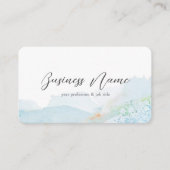 Pastel Waterverf Natuur QR Code Social Media Visitekaartje (Voorkant)