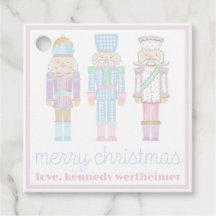 Pastel Waterverf Nutkraker Gift Labels