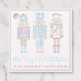 Pastel Waterverf Nutkraker Gift Labels