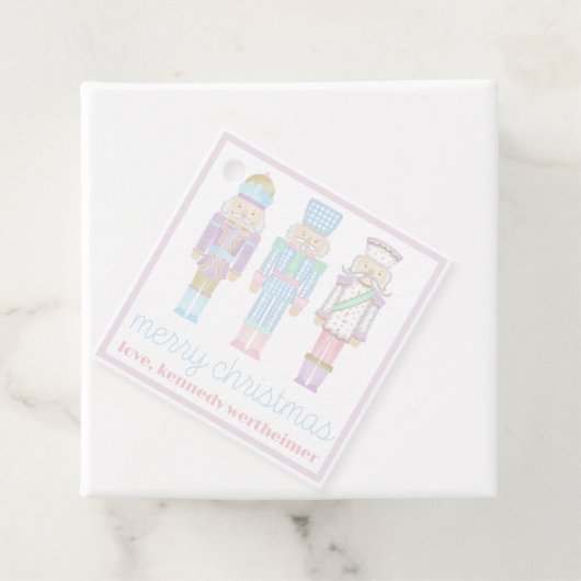 Pastel Waterverf Nutkraker Gift Labels (In situ)