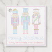 Pastel Waterverf Nutkraker Gift Labels (Voorkant)