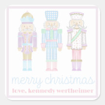 Pastel Waterverf Nutkraker Gift Sticker