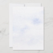 Pastel Waterverf Ocean Whale Baby shower Kaart (Achterkant)