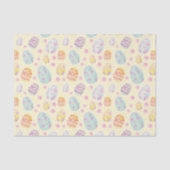Pastel Waterverf Paaseierpatroon Tissuepapier (Voorkant)