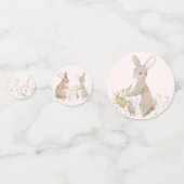 Pastel Waterverf paashaas eierjacht brunch Confetti (Achterkanten)