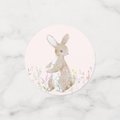 Pastel Waterverf paashaas eierjacht brunch Confetti (Kleine voorkant)