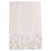 Pastel Waterverf paashaas eierjacht brunch Medium Cadeauzakje (Achterkant)