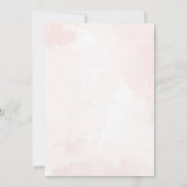 Pastel Waterverf Paashaas Verjaardag Bedankkaart (Achterkant)