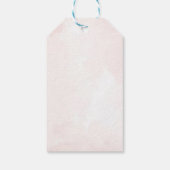 Pastel Waterverf Paashaas Verjaardag Cadeaulabel (Achterkant)