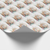 Pastel Waterverf Paasmand inpakpapier (Hoek)