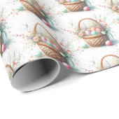 Pastel Waterverf Paasmand inpakpapier (Rol Hoek)