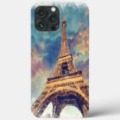 Pastel Waterverf Paris Eiffeltoren Kunstschilder Case-Mate iPhone Case (Achterkant)