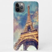 Pastel Waterverf Paris Eiffeltoren Kunstschilder iPhone Hoesje (Achterkant)