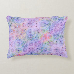 Pastel Waterverf Patroon Accent Kussen