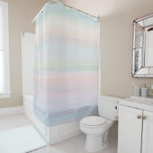 Pastel Waterverf Pattern Shower Curtain Douchegordijn (In situ)