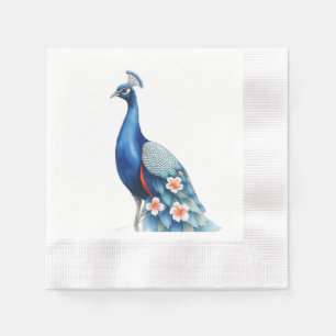 Pastel Waterverf Peacock Art Servet