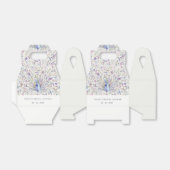 Pastel Waterverf Peacock Flora Vrijgezellenfeest Bedankdoosjes (Uitgevouwen)