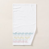 Pastel Waterverf penseelstreken Bad Handdoek (Handdoek)