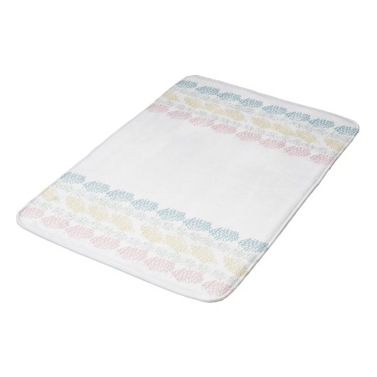 Pastel Waterverf penseelstreken Badmat (Gekanteld)