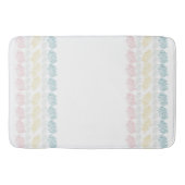 Pastel Waterverf penseelstreken Badmat (Voorkant)