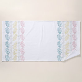 Pastel Waterverf penseelstreken Strandlaken