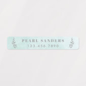 Pastel Waterverf Persoonlijke naam Labels (Design 2)