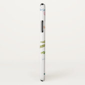 Pastel waterverf pioenen metallisch kopermonogram Case-Mate iPhone case (Achterkant / rechts)