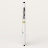 Pastel waterverf pioenen metallisch kopermonogram Case-Mate iPhone case (Achterkant/links)