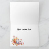 Pastel Waterverf pompoenen Kaart (Binnen)