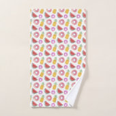 Pastel Waterverf Pool Float Patroon Bad Handdoek (Handdoek)