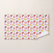 Pastel Waterverf Pool Float Patroon Bad Handdoek (Handdoek)