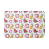 Pastel Waterverf Pool Float Patroon Badmat (Voorkant)