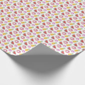 Pastel Waterverf Pool Float Patroon Cadeaupapier (Hoek)