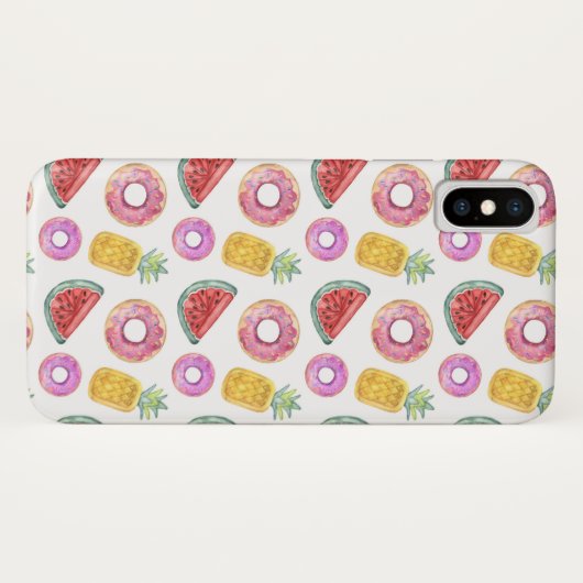 Pastel Waterverf Pool Float Patroon Case-Mate iPhone Case (Achterkant (horizontaal))