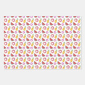 Pastel Waterverf Pool Float Patroon Inpakpapier Vel (Voorkant)