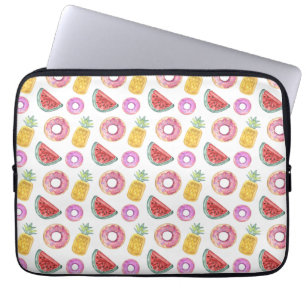 Pastel Waterverf Pool Float Patroon Laptop Sleeve