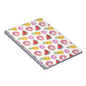 Pastel Waterverf Pool Float Patroon Notitieboek (Rechterzijde)