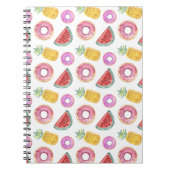 Pastel Waterverf Pool Float Patroon Notitieboek (Voorkant)