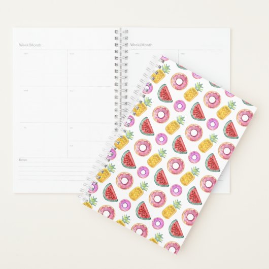 Pastel Waterverf Pool Float Patroon Planner (Display)