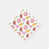 Pastel Waterverf Pool Float Patroon Servet (Hoek)