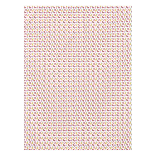 Pastel Waterverf Pool Float Patroon Tafelkleed (Voorkant)