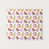 Pastel Waterverf Pool Float Patroon Wandkleed (Voorkant (horizontaal))