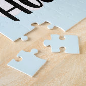 Pastel Waterverf Regenboog Naam Legpuzzel (Zijkant)