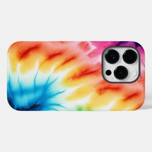 Pastel Waterverf Regenboog Tie Dye Case-Mate iPhone Case (Achterkant (horizontaal))